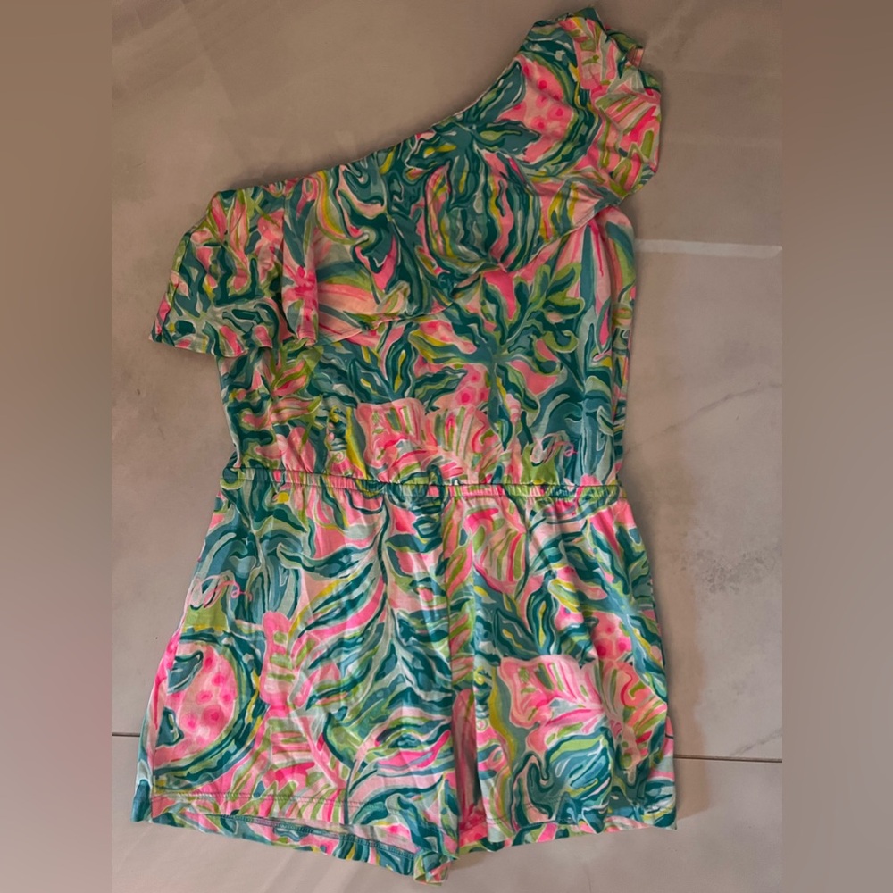 Lilly Pulitzer one shoulder romper
